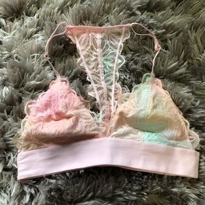3 lace bralettes VS and Aerie